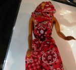 barbie 7423 red bandana a